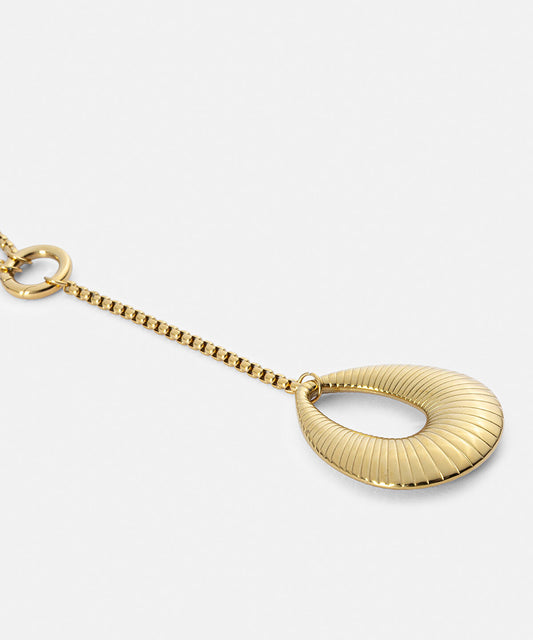 Textured Stainless Steel Necklace