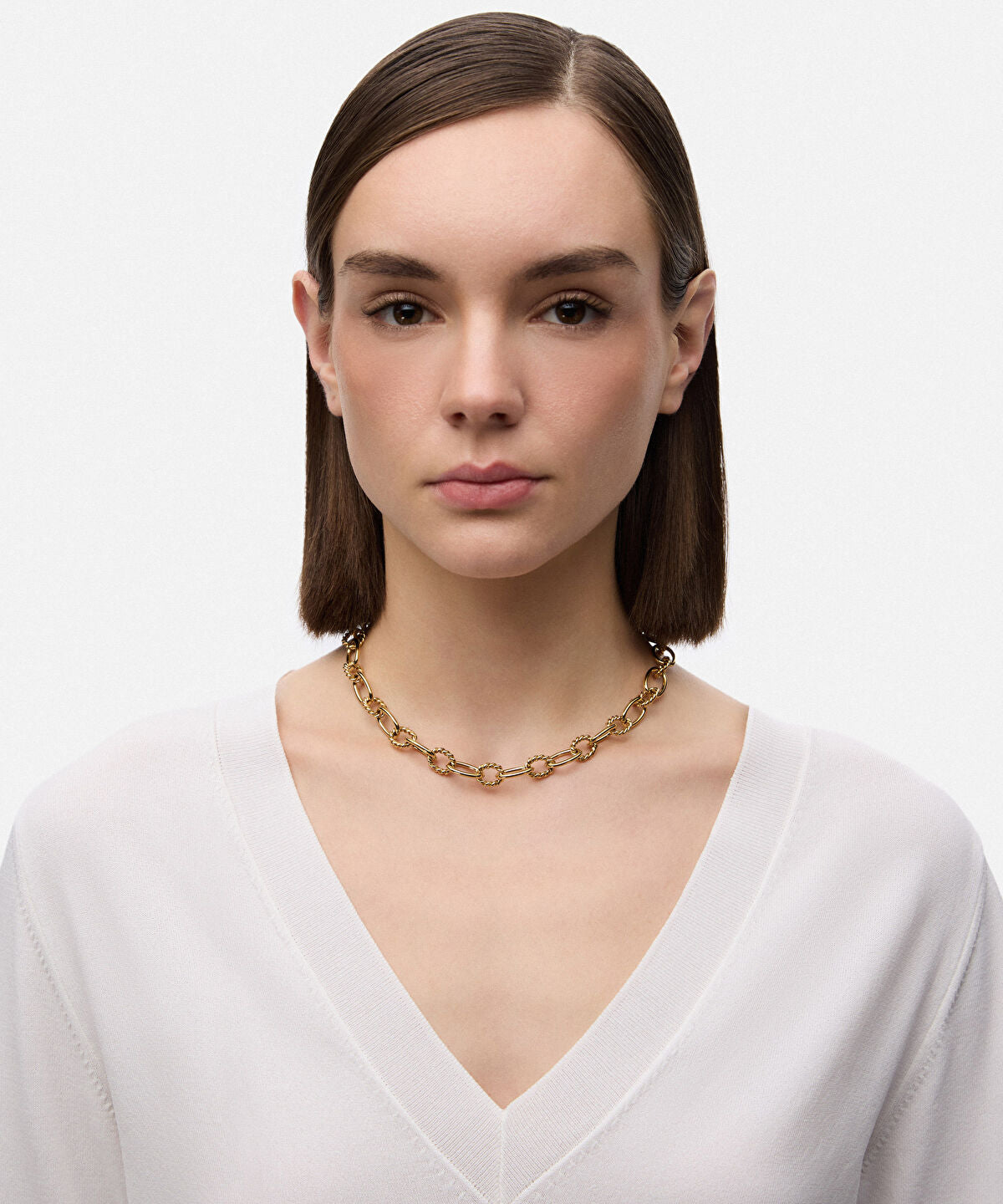 Interlocking Stainless Steel Necklace 