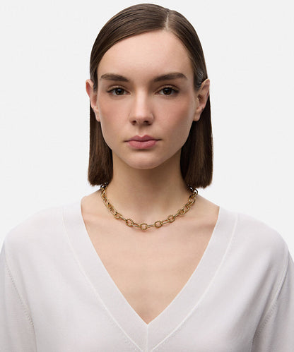 Interlocking Stainless Steel Necklace 