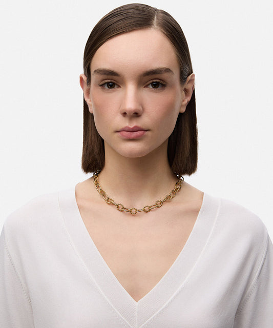 Interlocking Stainless Steel Necklace 