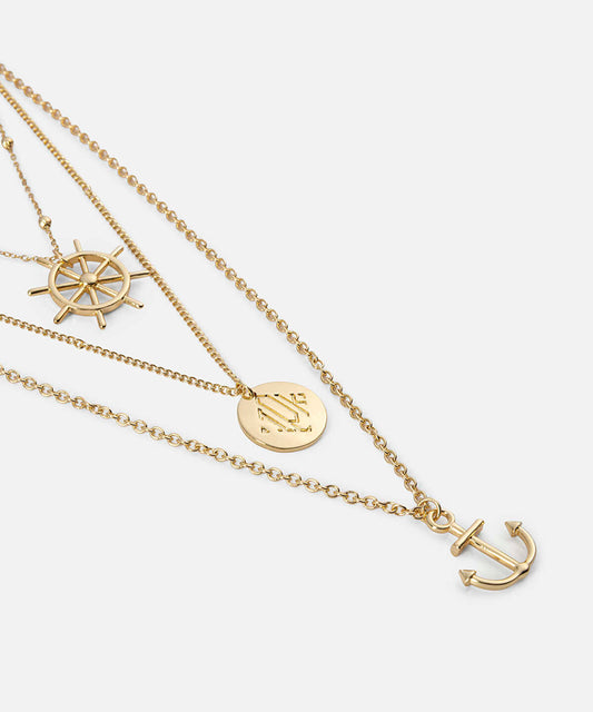 Multi-Charm Layered Necklace