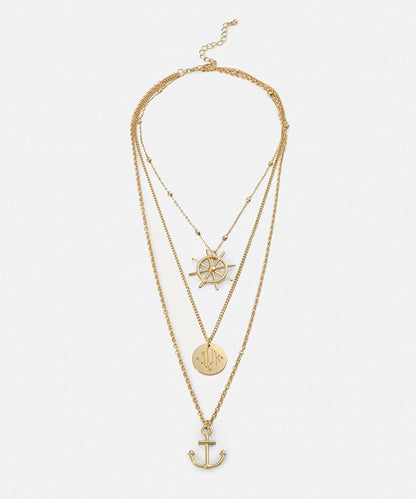 Multi-Charm Layered Necklace
