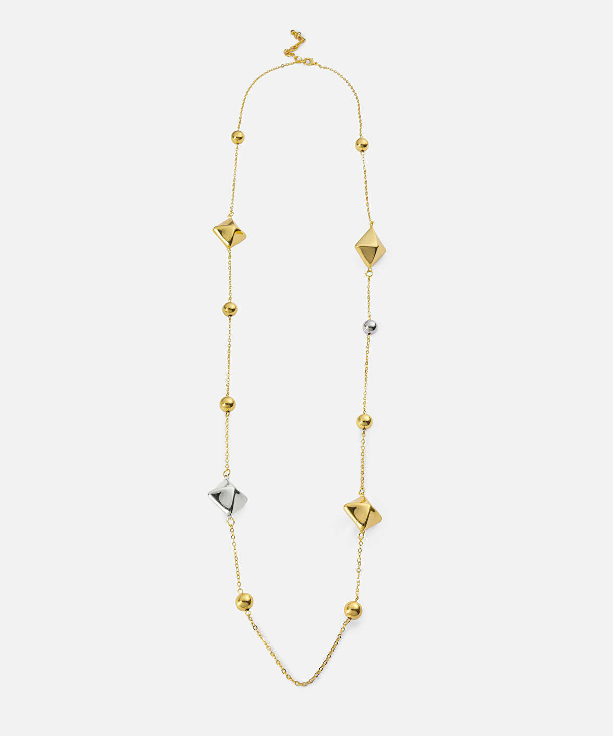 Zoomed Combined Two-Tone Necklace