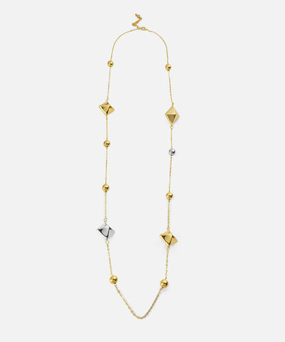Combined Two-Tone Necklace