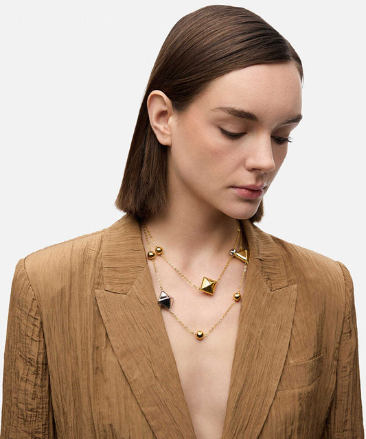 Combined Two-Tone Necklace