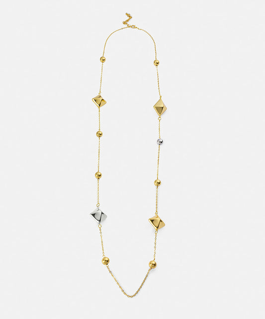 Combined Two-Tone Necklace