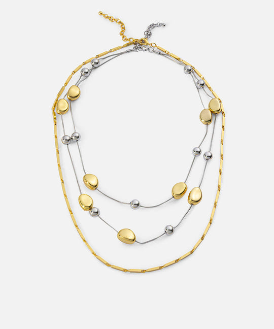 Layered Two-Tone Necklace