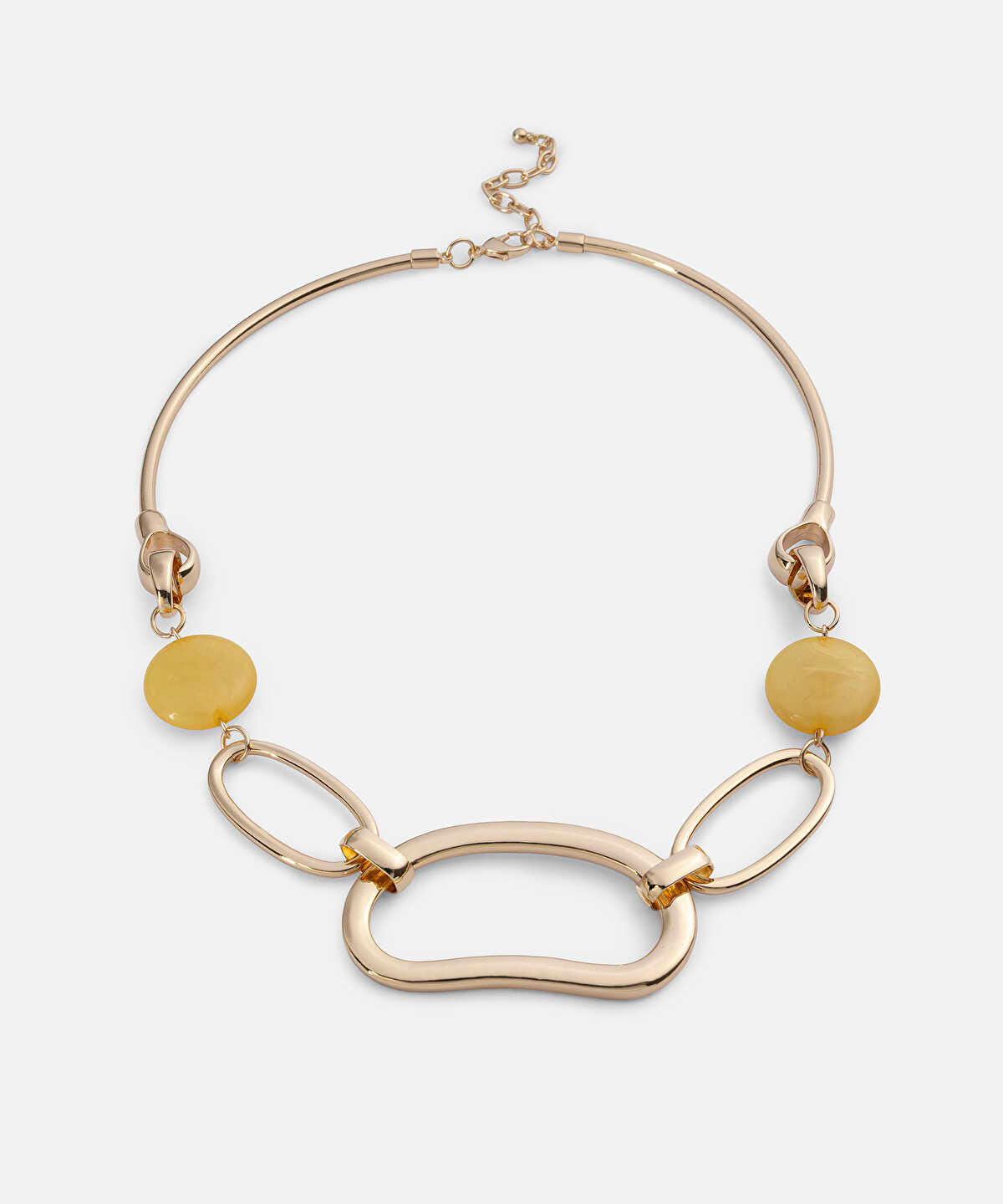 Zoomed Interlocking Rigid Necklace