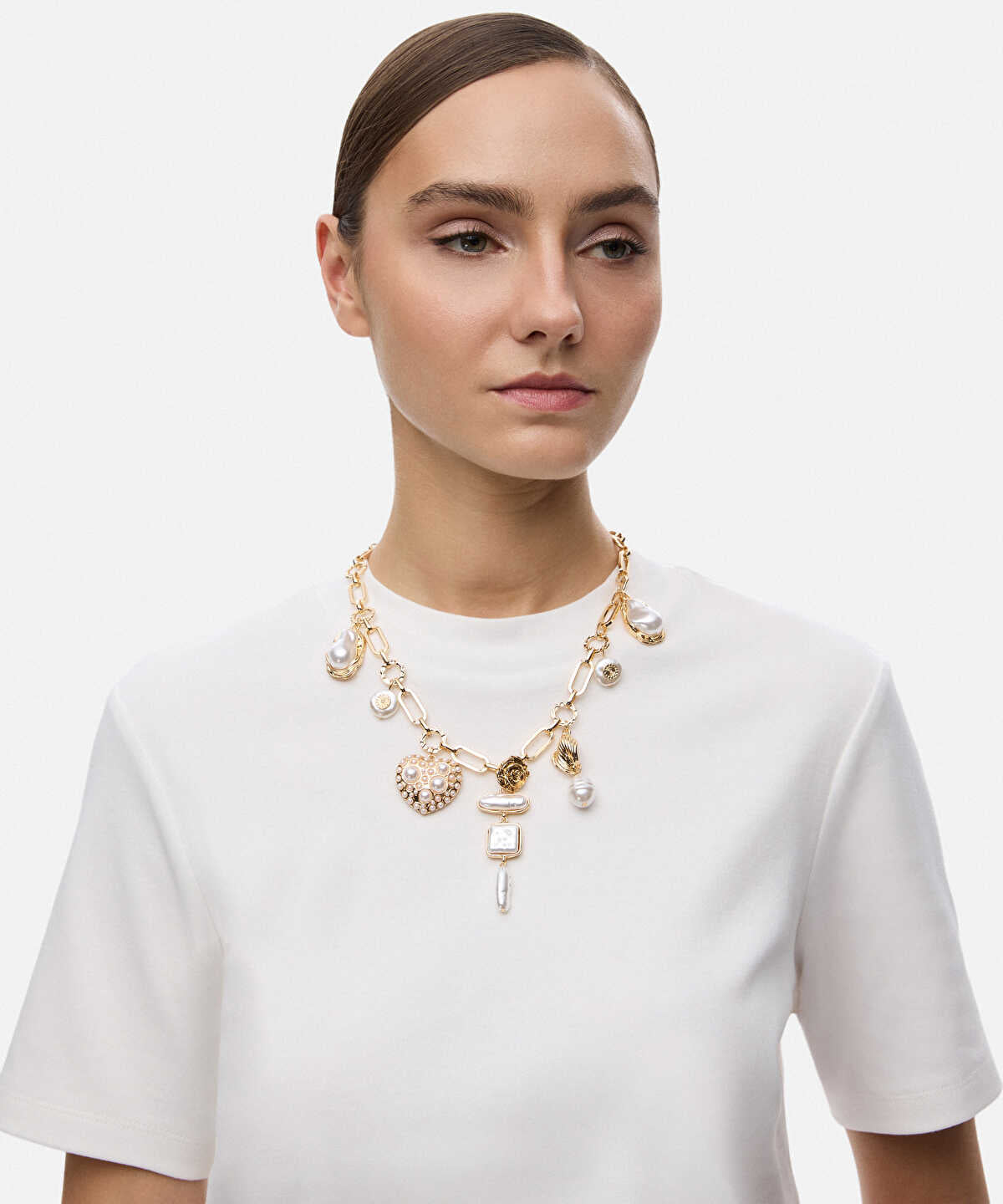 Multi-Charm Chain Necklace
