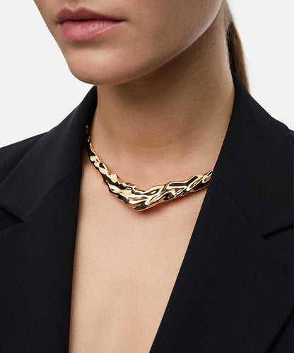Textured Rigid Necklace