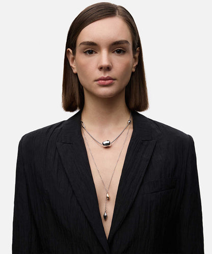 Two-Tone Combination Chain Necklace