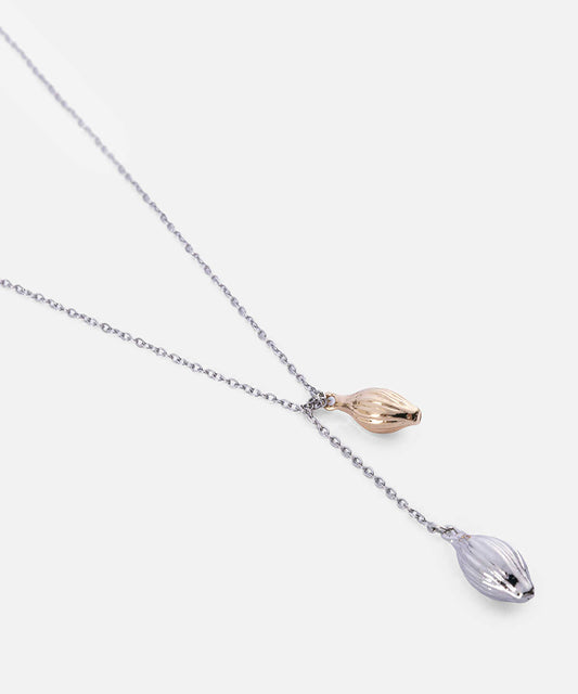 Two-Tone Combination Chain Necklace