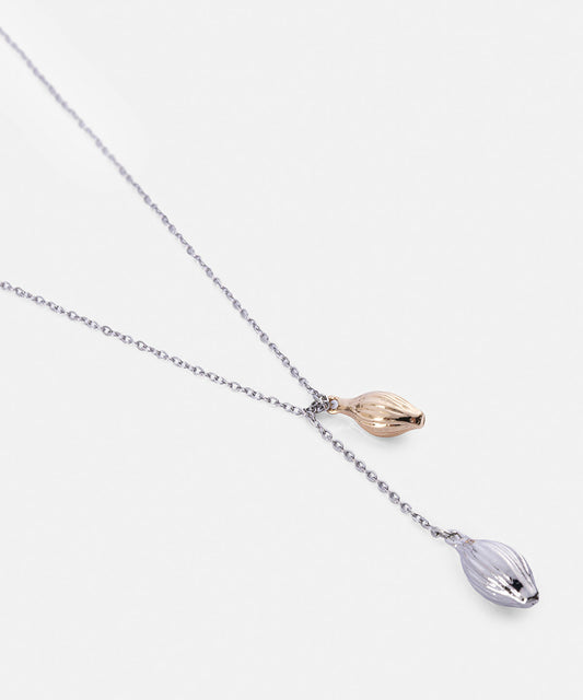 Two-Tone Combination Chain Necklace
