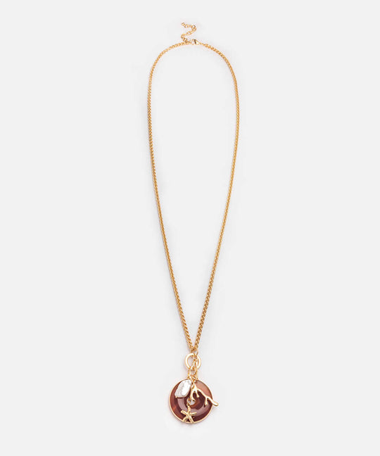 Mixed Pendant Long Chain Necklace