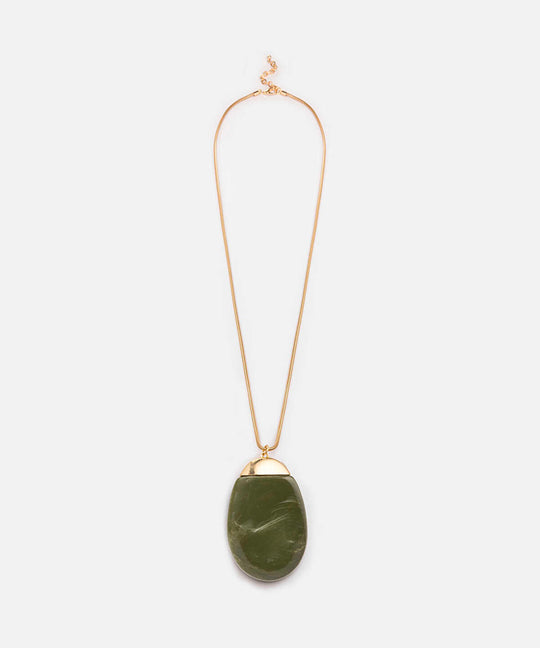Resin Pendant Long Necklace