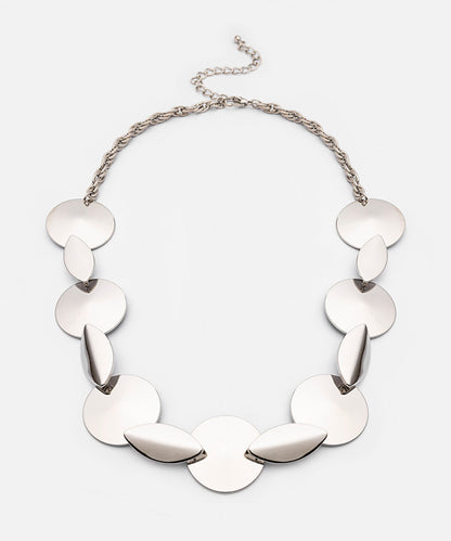 Mixed Form Metal Necklace
