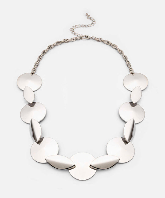 Mixed Form Metal Necklace