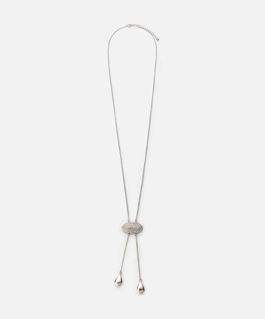 Rhinestone Drop Necklace