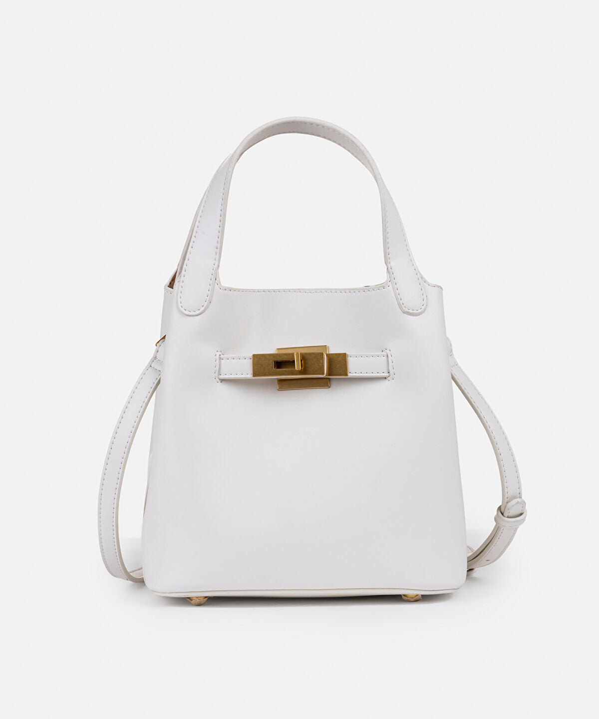 Zoomed Leather-Effect Bag