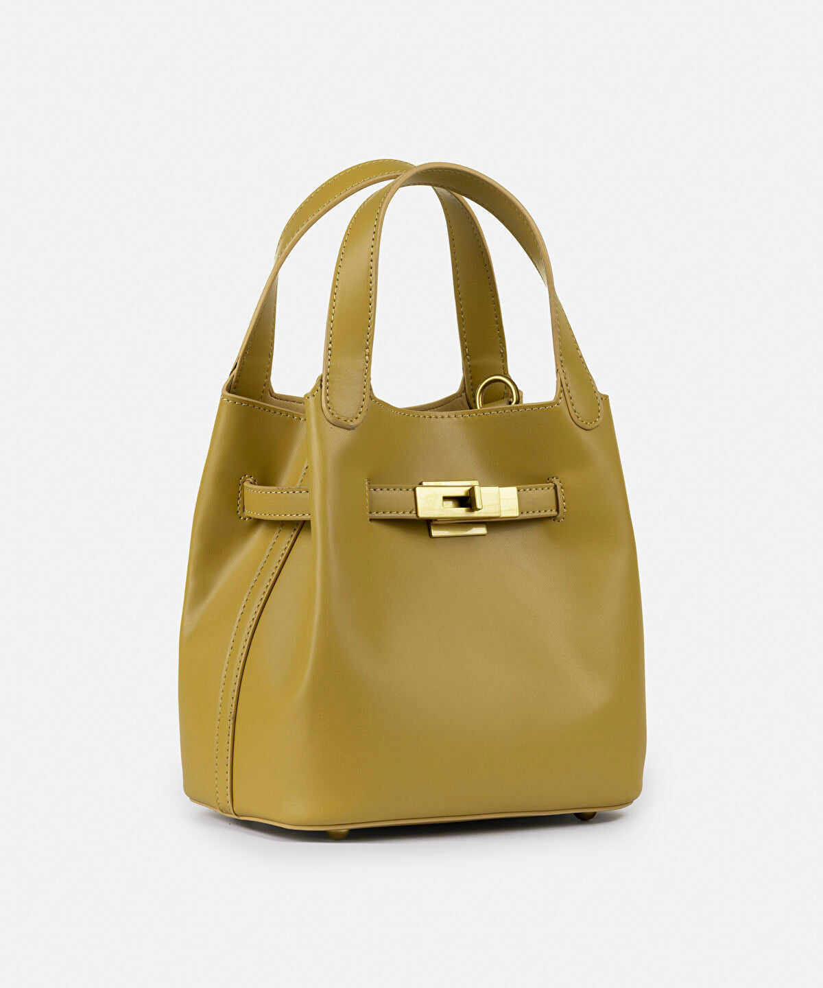 Zoomed Leather-Effect Bag