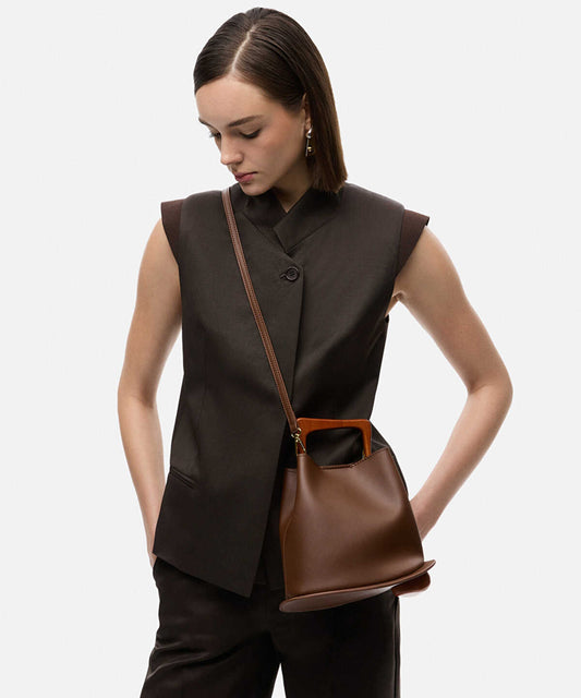 Wooden Handle Bag
