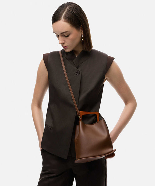 Wooden Handle Bag