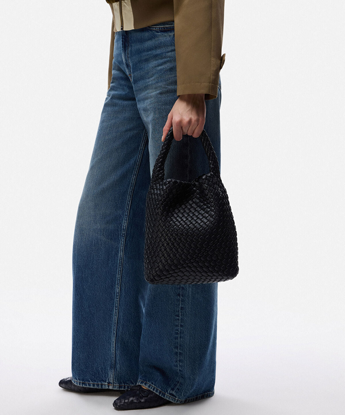 Zoomed Lattice Slouchy Small Bag