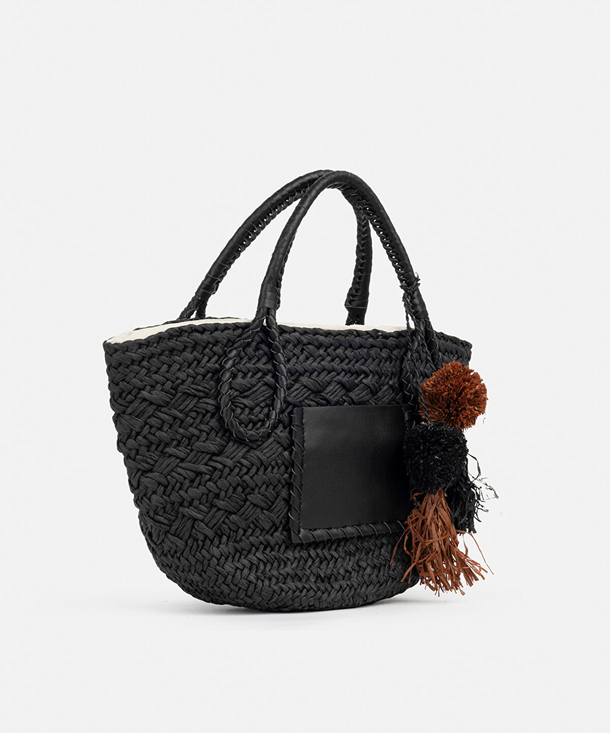 Zoomed Contrast Tassel Bag