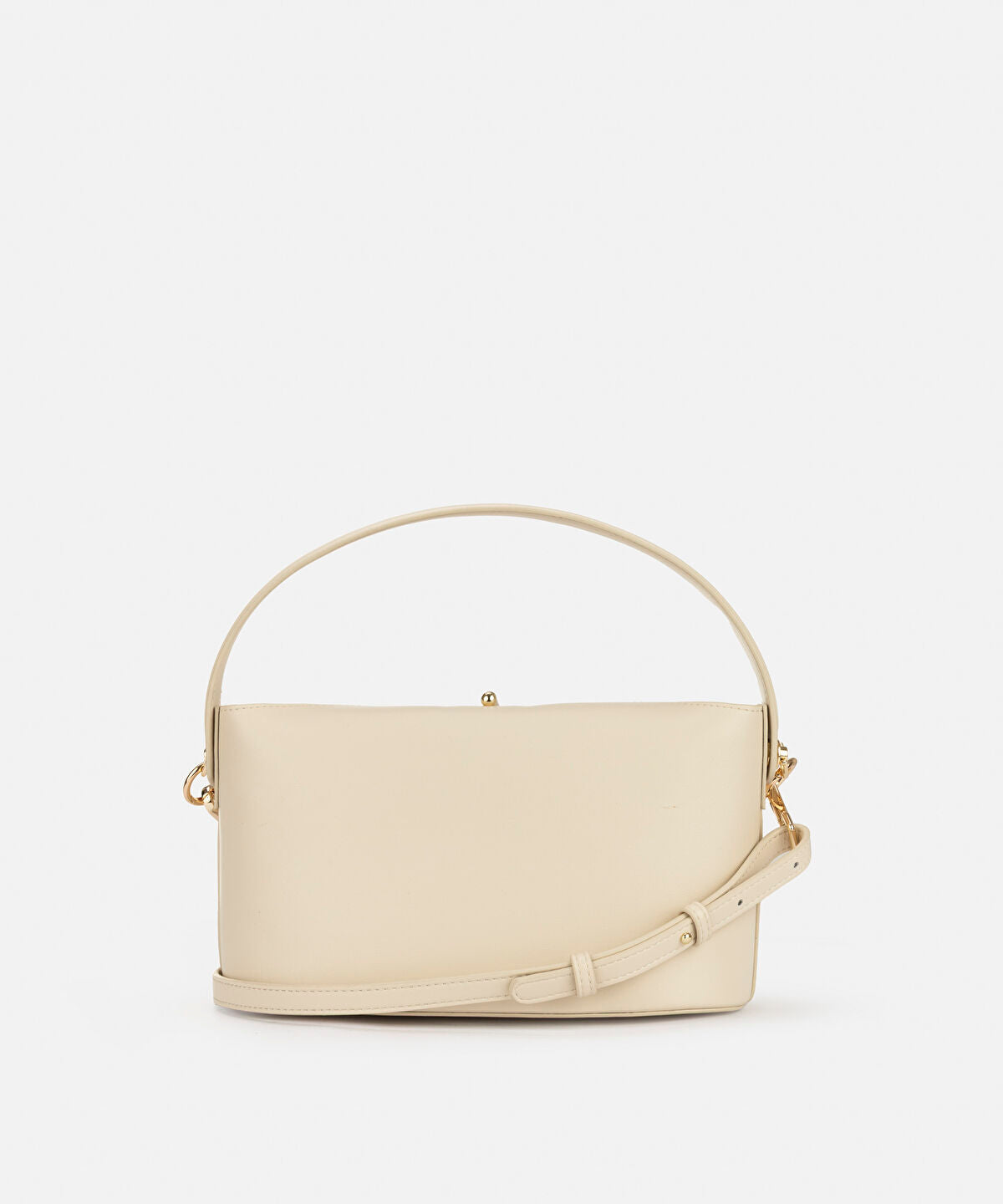 Zoomed Beaded Strap Leather Effect Bag