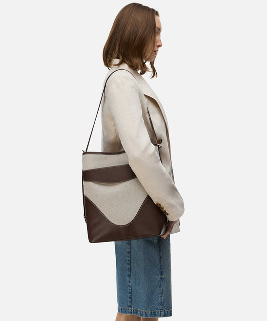 Colorblock Bucket Bag