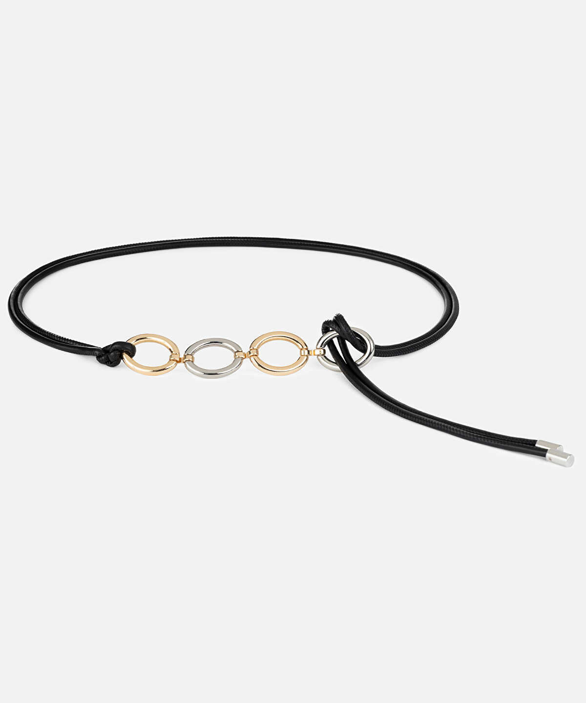 Zoomed Multi-Piece Cord Belt
