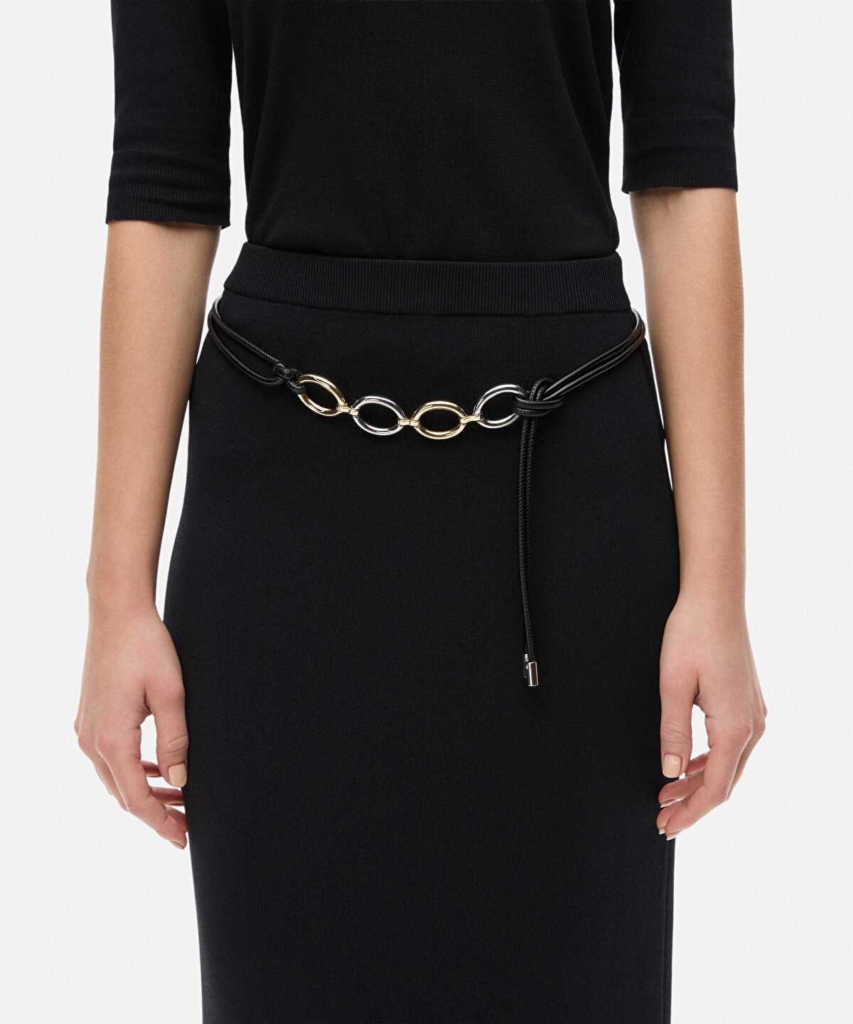 Zoomed Multi-Piece Cord Belt