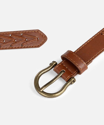 Belt with Decorative Stitching