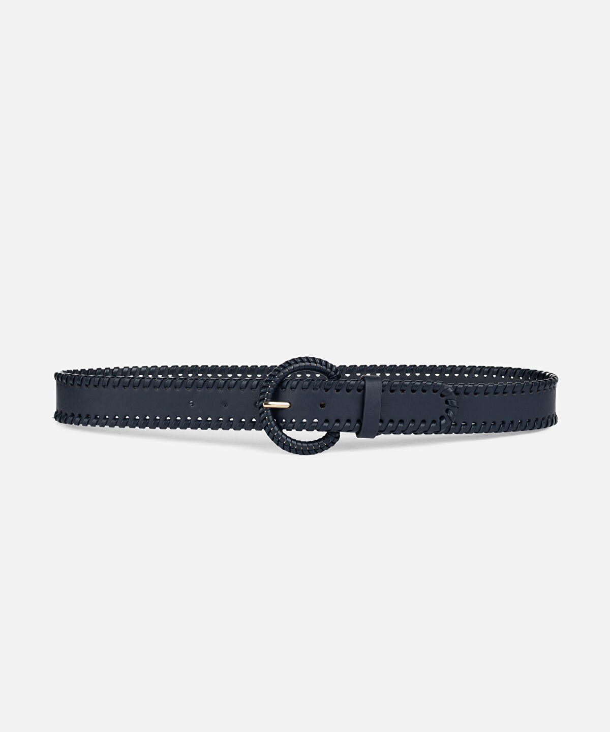 Zoomed Belt with Decorative Stitching