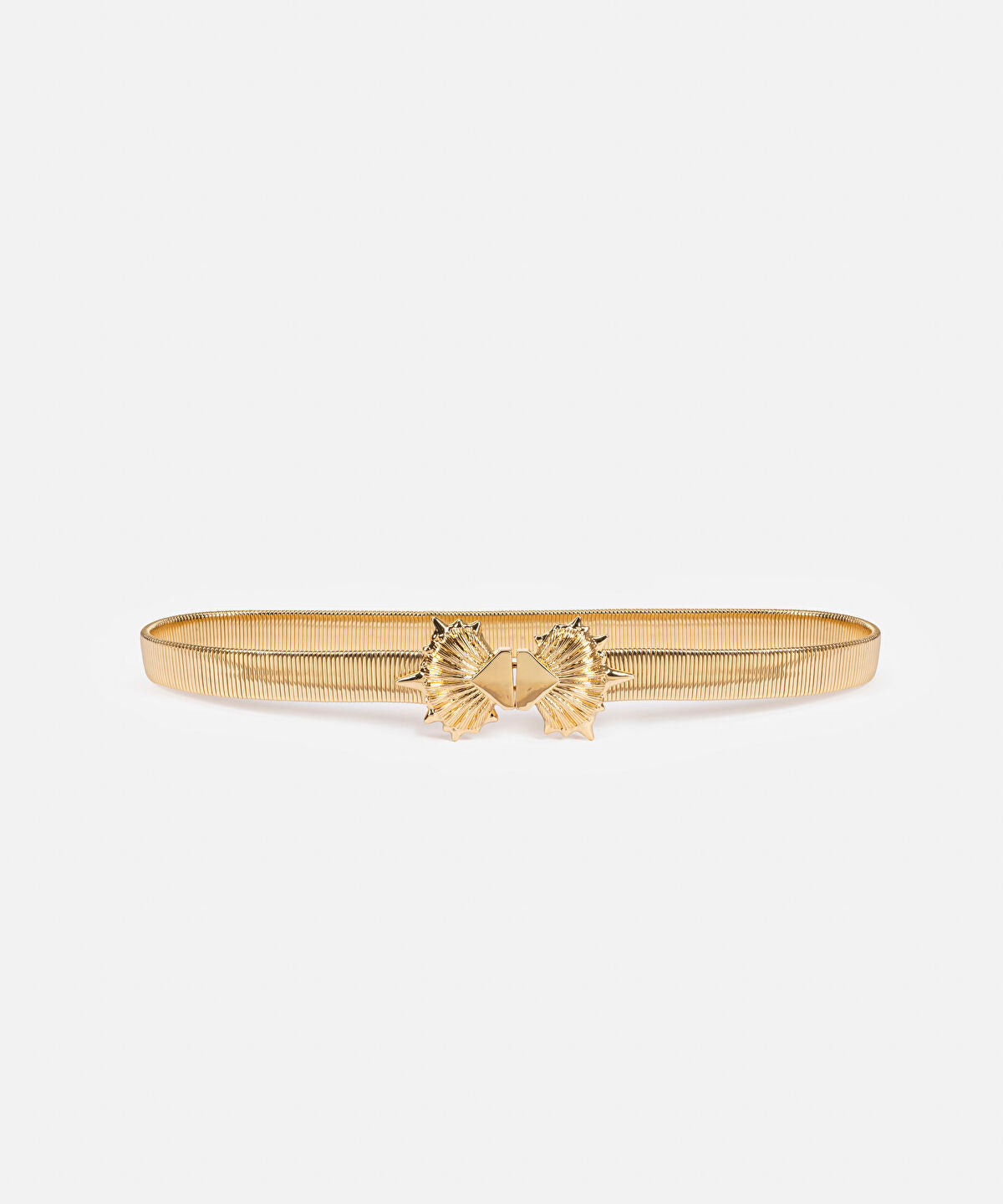 Zoomed Metal Seashell Buckle Belt