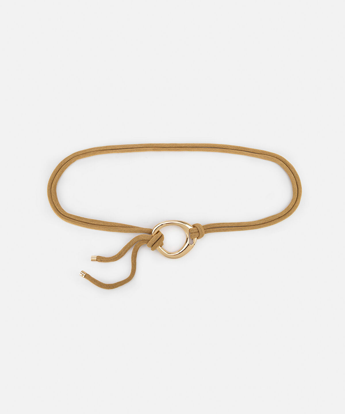Zoomed Metal Buckle Cord Belt