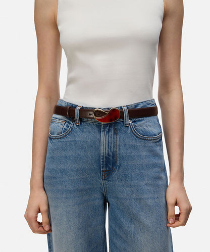 Acrylic Detail Buckle Belt