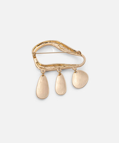 Gold-Tone Dangle Brooch