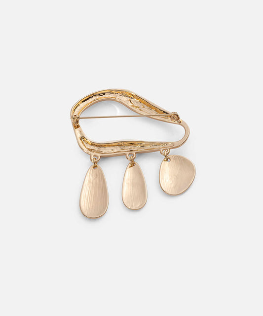 Gold-Tone Dangle Brooch