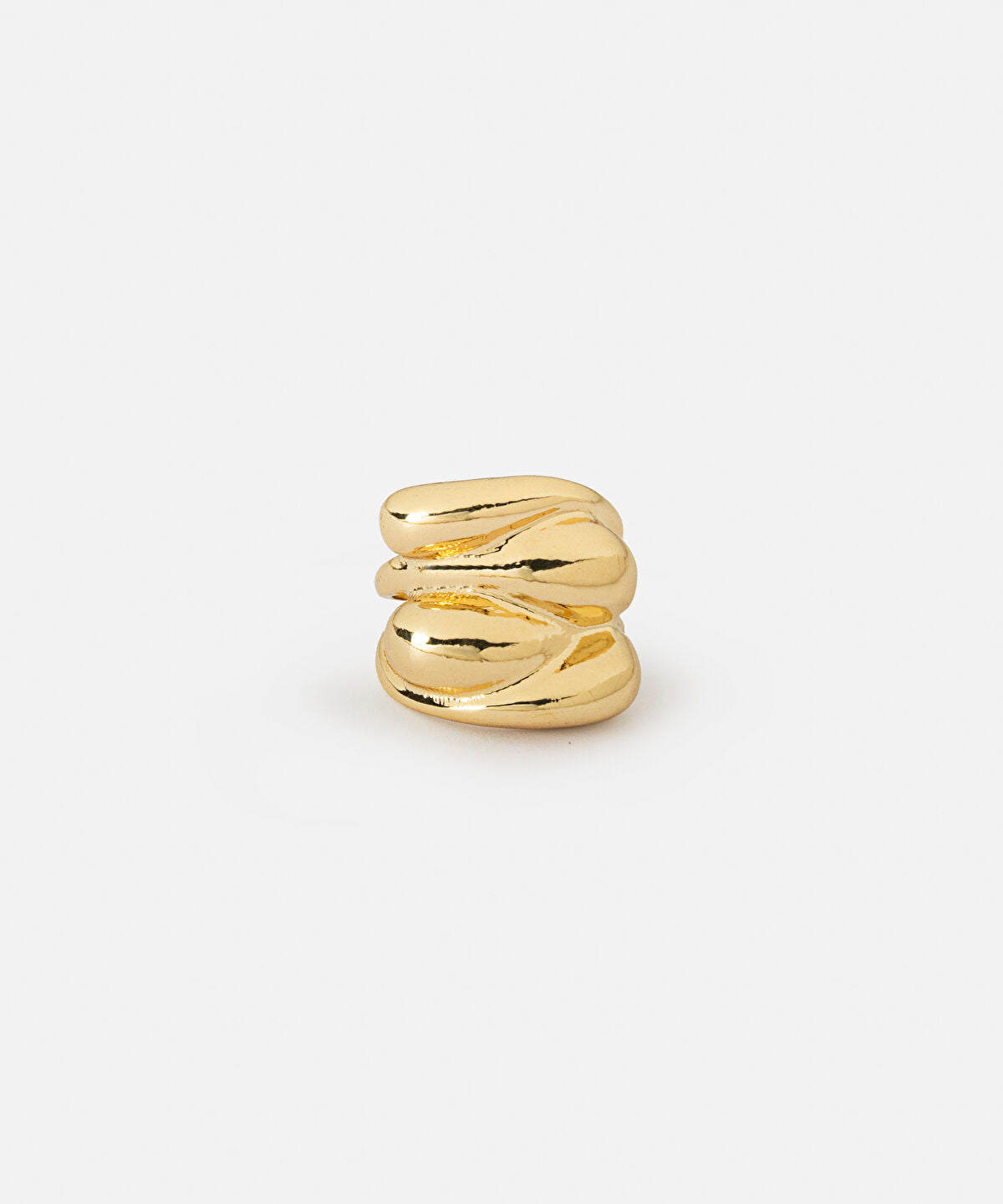 Zoomed Textured Metal Ring