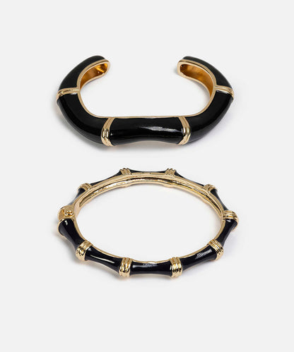 Pack of Two Combined Enamel Bracelets