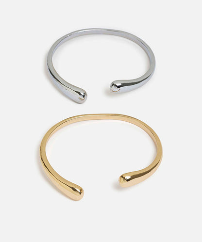Pack of Two Combined Rigid Bracelets