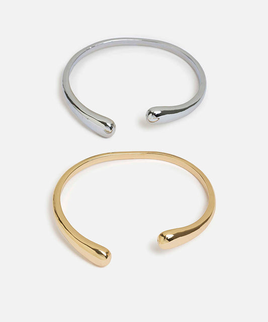 Pack of Two Combined Rigid Bracelets