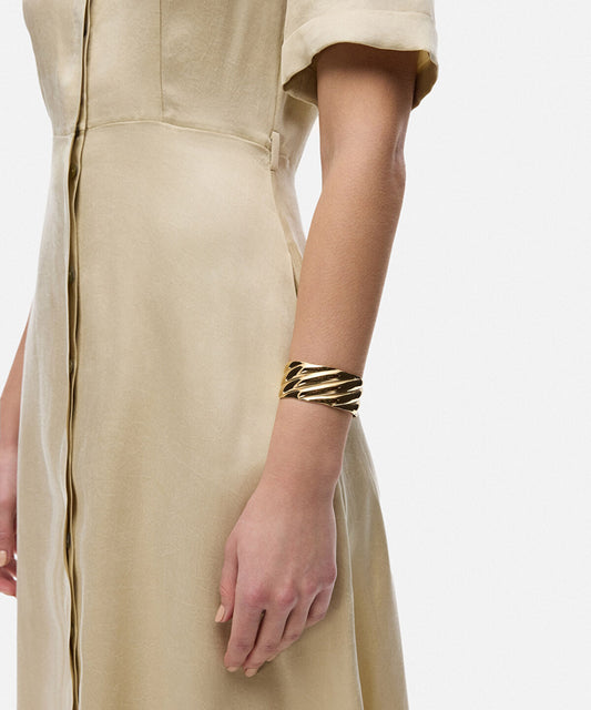 Textured Stainless Steel Bracelet