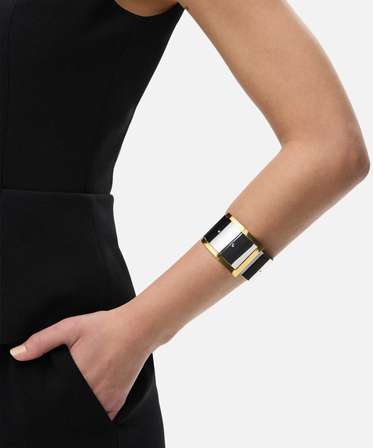 Two-Tone Rigid Bracelet