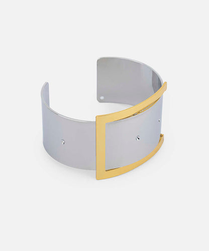 Two-Tone Rigid Bracelet