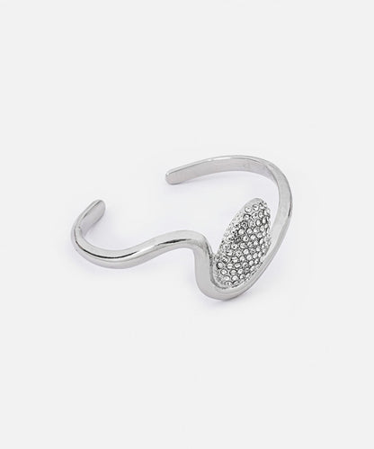 Rhinestone Metal Bracelet
