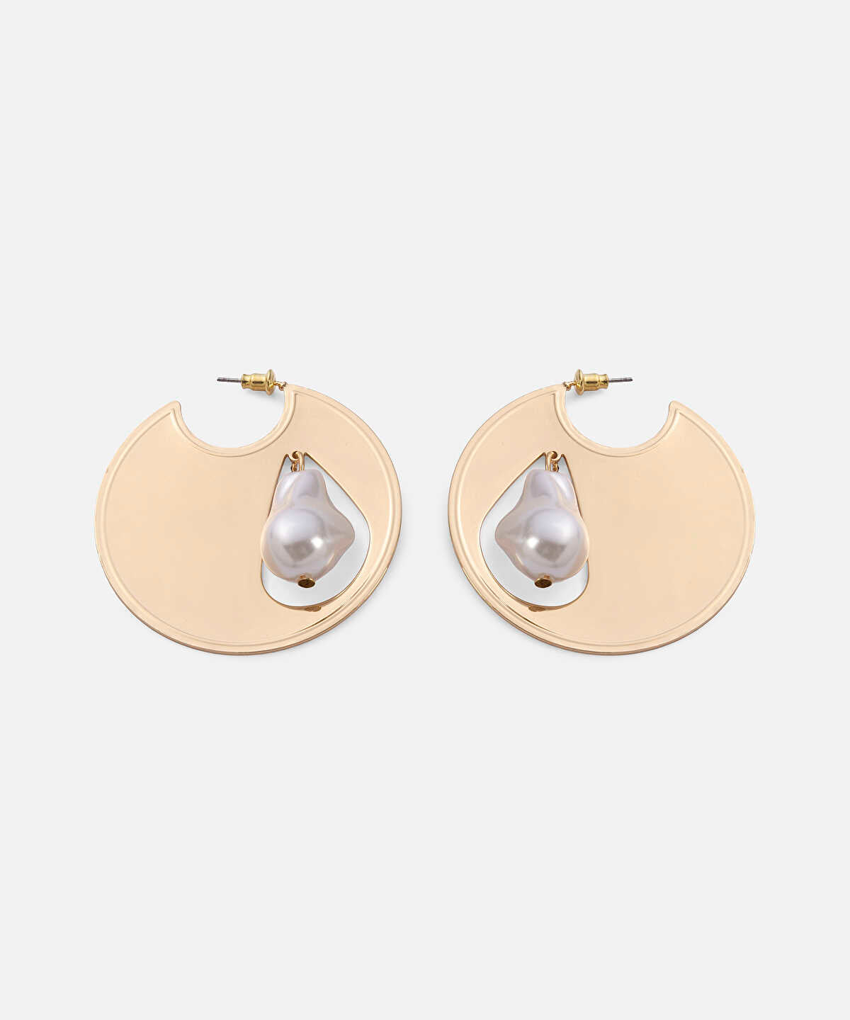 Faux Pearl Embellished Earrings