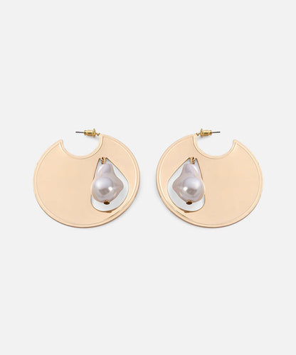 Faux Pearl Embellished Earrings