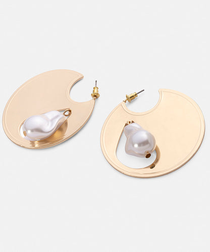 Faux Pearl Embellished Earrings